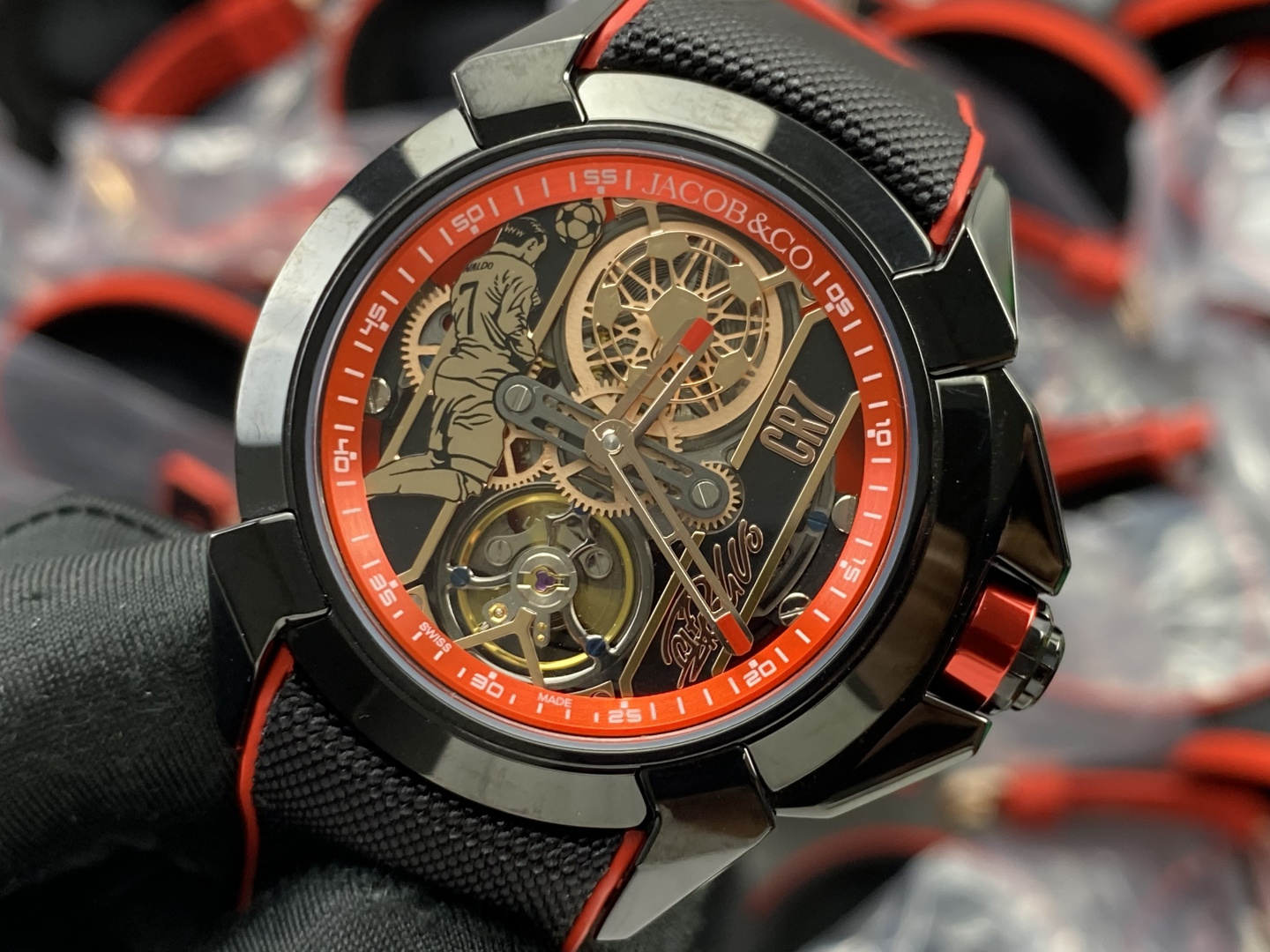 9914-6f42f325b993dd36da5d19181174ddae5f76d0802d6b253e40ae6d52a2c1c8a4 Jacob & Co. Epic X Stainless steel Rubber strap 44 mm Configuration FD303D 1:1 Superclone