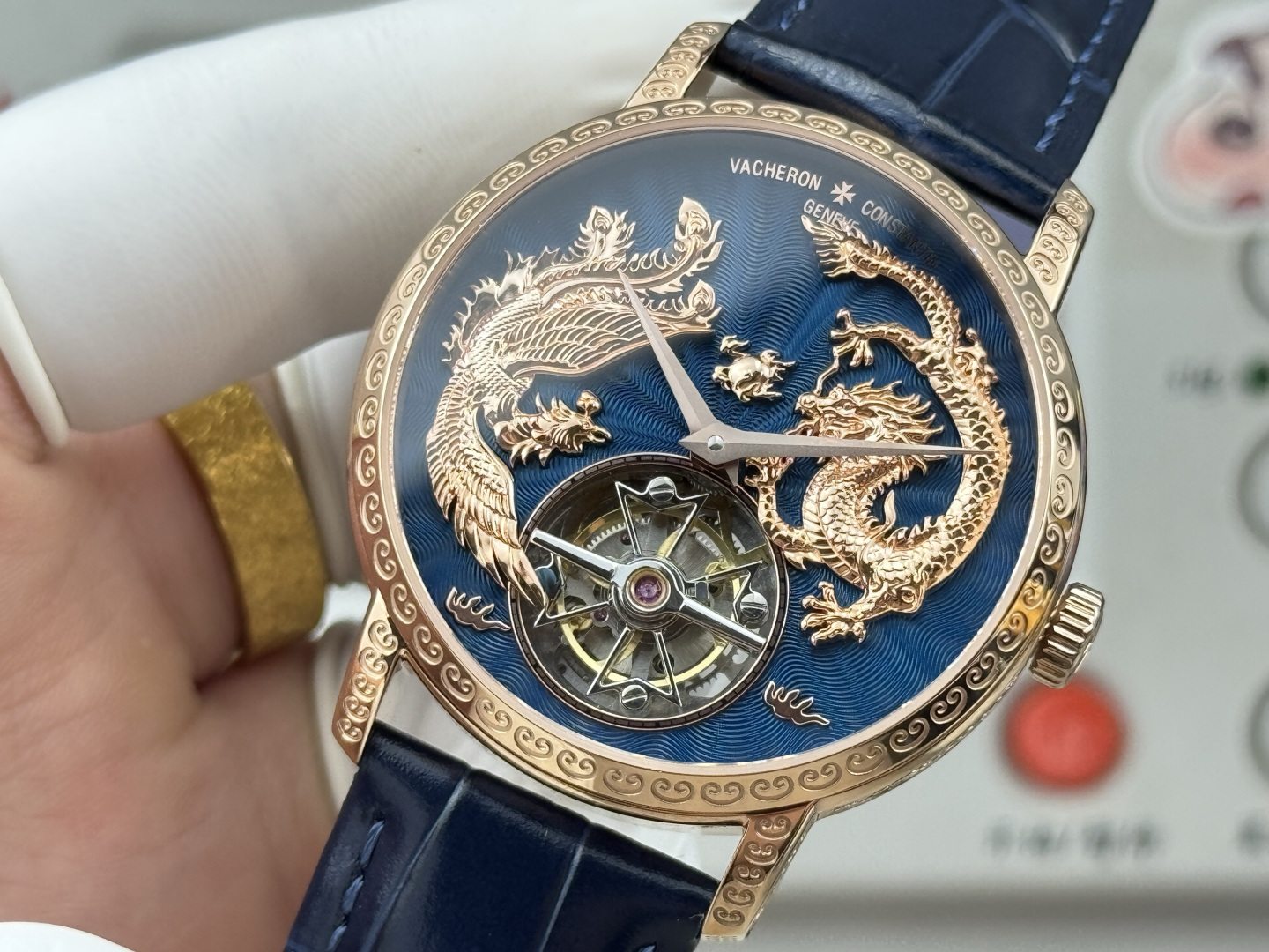 10124-c11f4f193eb6ca972df4685a207fcfc268507e884815f9d4439adcedb2c32def Vacheron Constantin Traditionnelle Rose-gold tone Black dial 41 mm Tourbillon Manual-wind ANT Factory Configuration F0C47A 1:1 Superclone