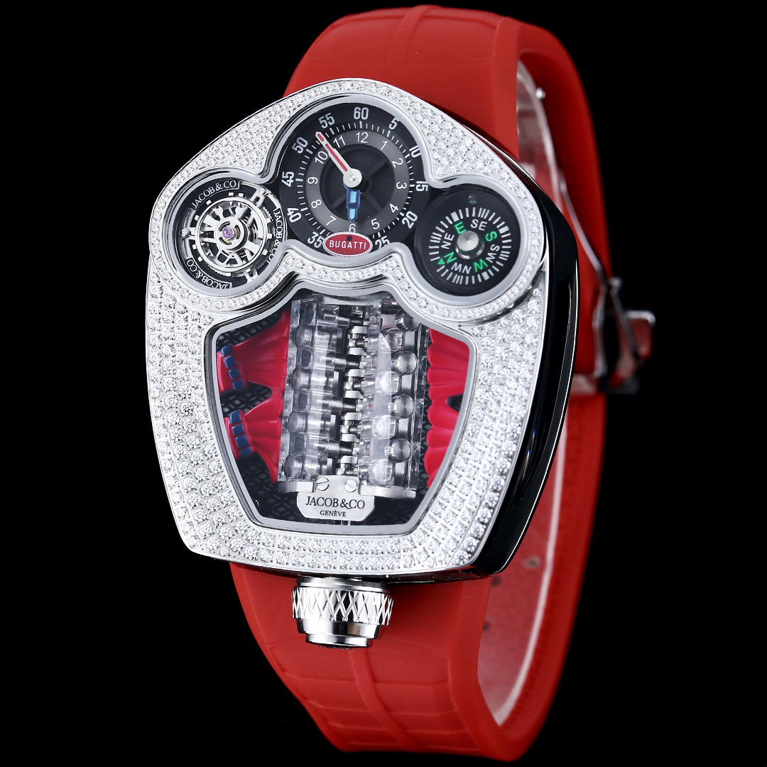 3560-40e02d05d29ccd98b06974cf62ec20841a0b7d9967d4029dd197330feb31ff2e Jacob & Co. Bugatti Chiron Platinum Tourbillon Configuration 02A6C5 1:1 Superclone