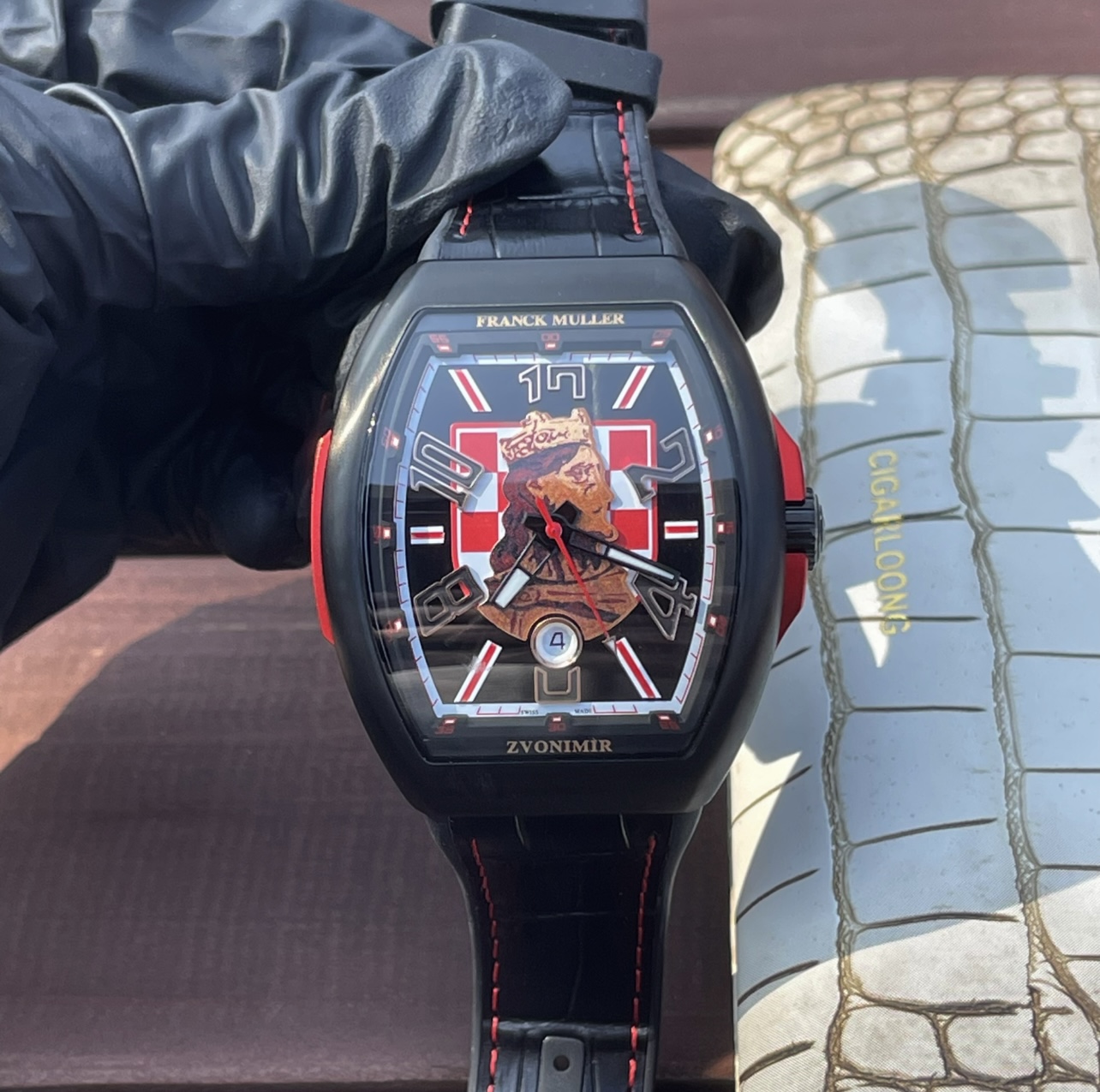 1510-69cfc2c3c9b7920074bafa5529d610f9af6d9f126c14e78aedcc1e64a8200404 Franck Muller Vanguard V45 Carbon composite 45 mm ABF Factory Configuration F4DF33 1:1 Superclone