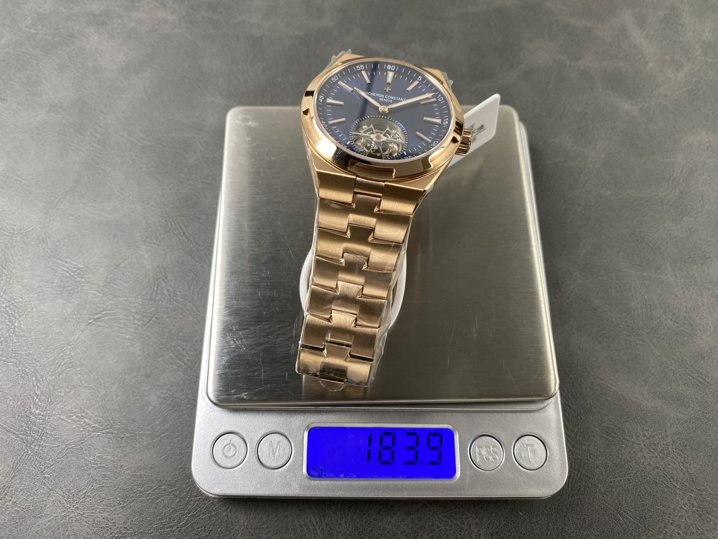 2663-765ac39b3da5b36c42bc69f5a2986104a16f65b3e2e1e1d2b14a94597916bc49 Vacheron Constantin Overseas Stainless steel Blue 42.5X13.5 mm Tourbillon Configuration 1DD77B 1:1 Superclone