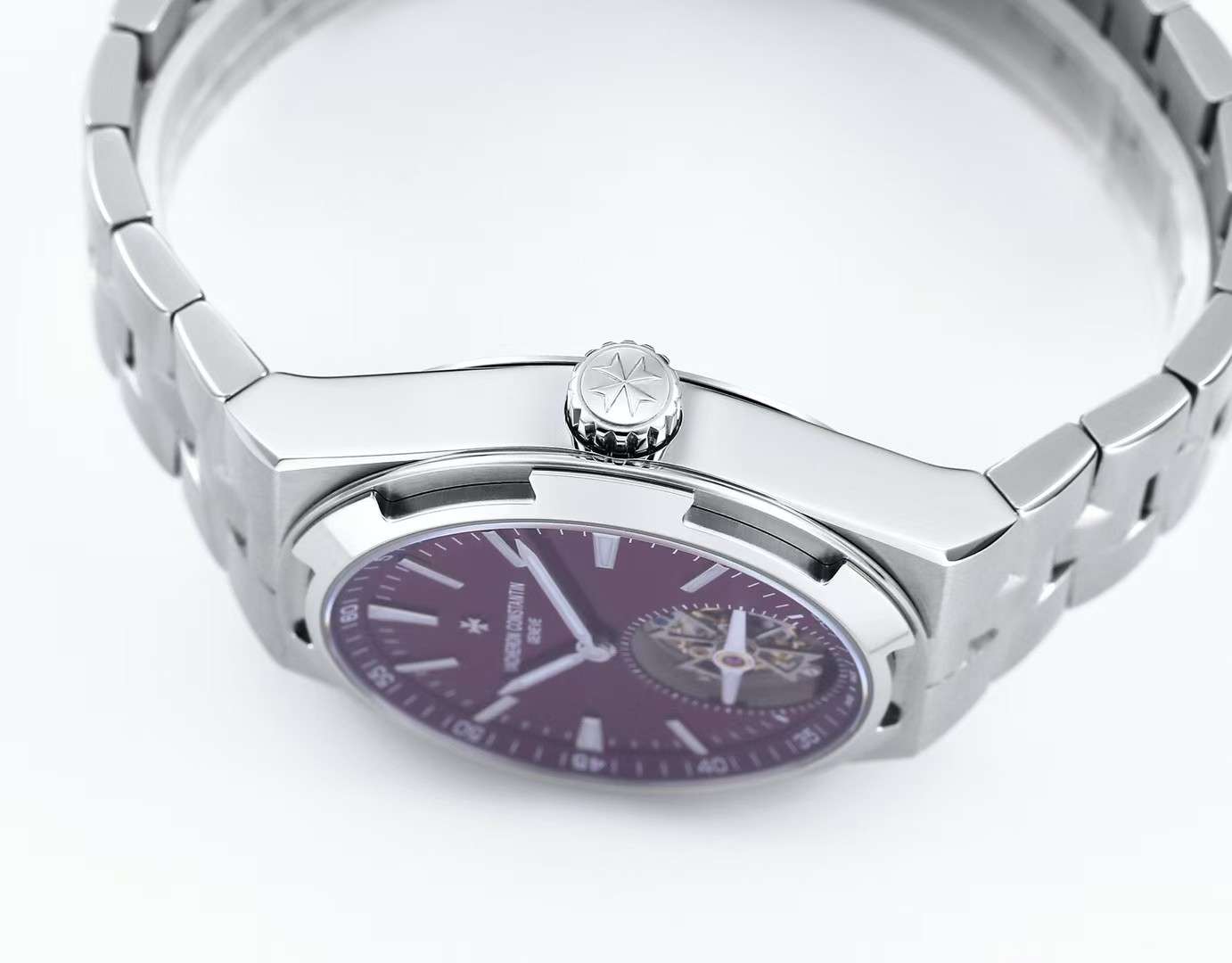 8460-7349e0e7121c05deda2a666625592879701c682409c9e7bb023c6cf794b2abdf Vacheron Constantin Overseas Stainless steel Blue 42.5X13.5 mm Tourbillon Configuration 5D7513 1:1 Superclone