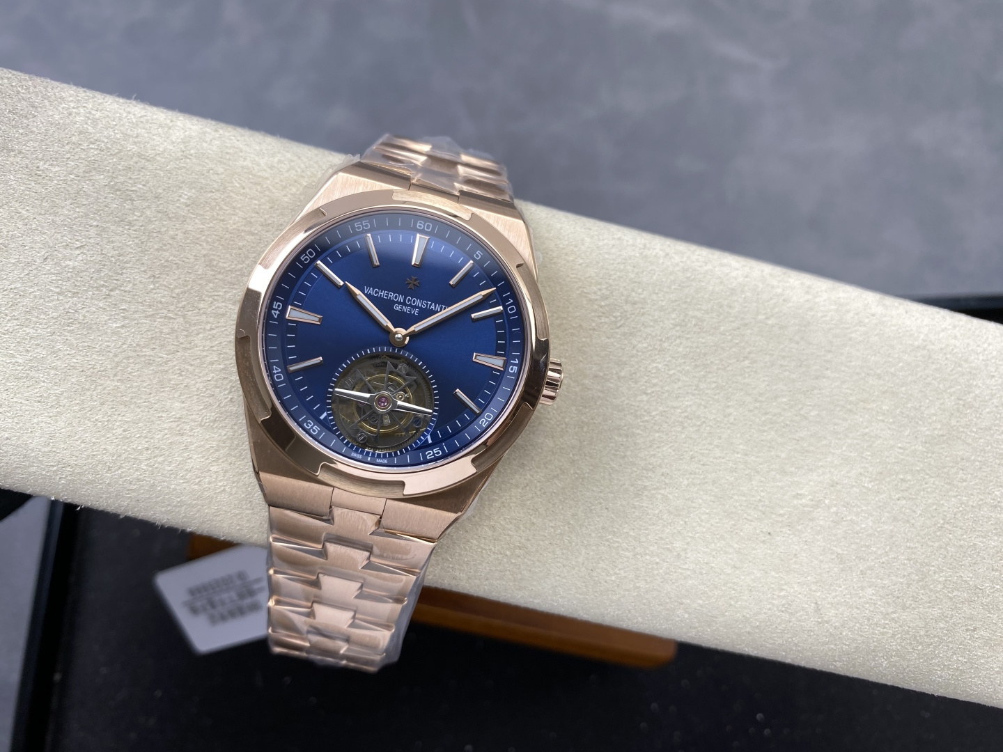 Vacheron Constantin Overseas Stainless steel Blue 42.5X13.5 mm Tourbillon Configuration 1DD77B 1:1 Superclone