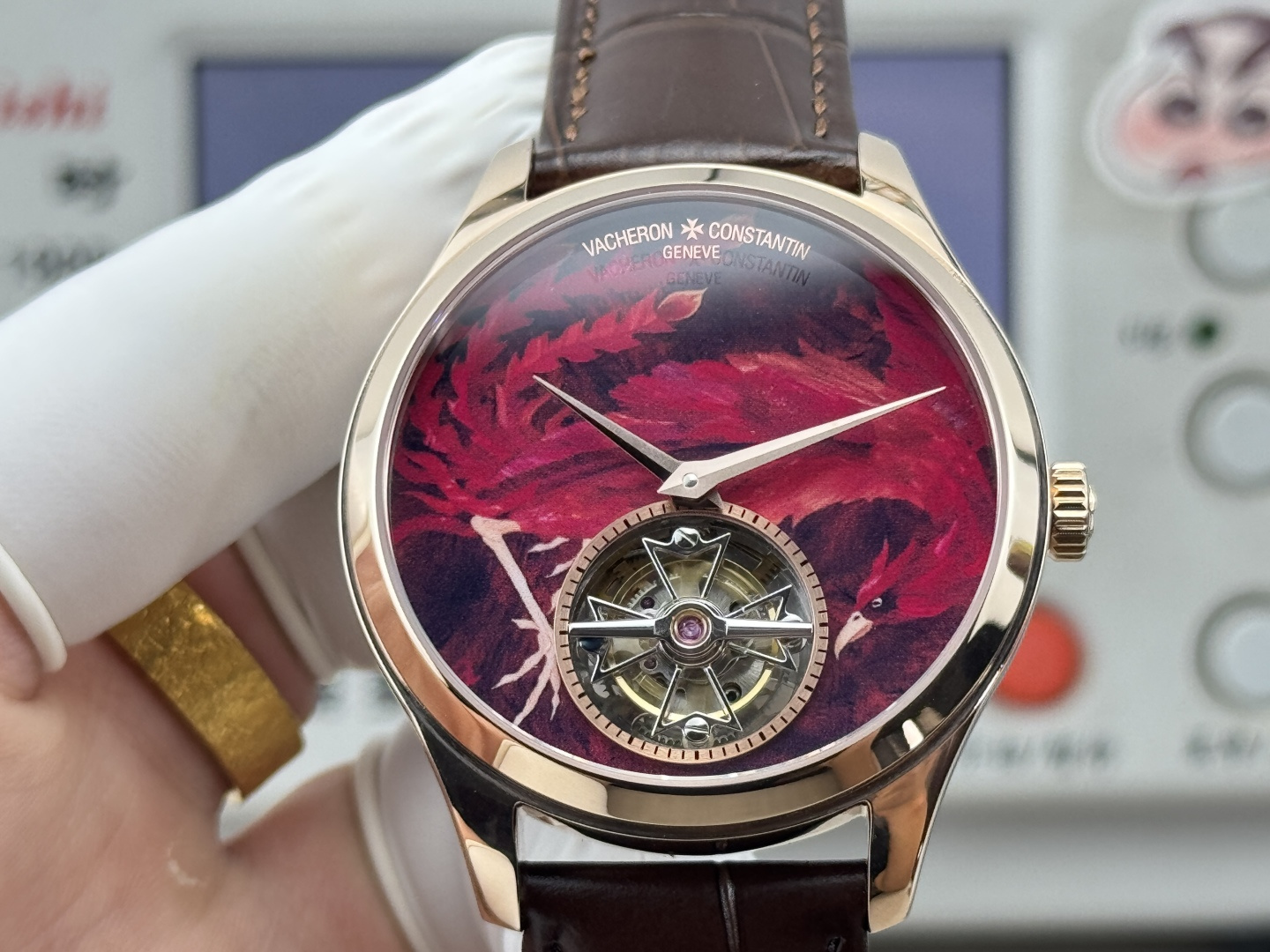 13225-0417dbd5c809881d5263da937adbf97dd2a4adcc8013fbd324b9556d7863d85c Vacheron Constantin Overseas 42 mm Tourbillon Manual-wind ANT Factory Configuration 6EB041 1:1 Superclone