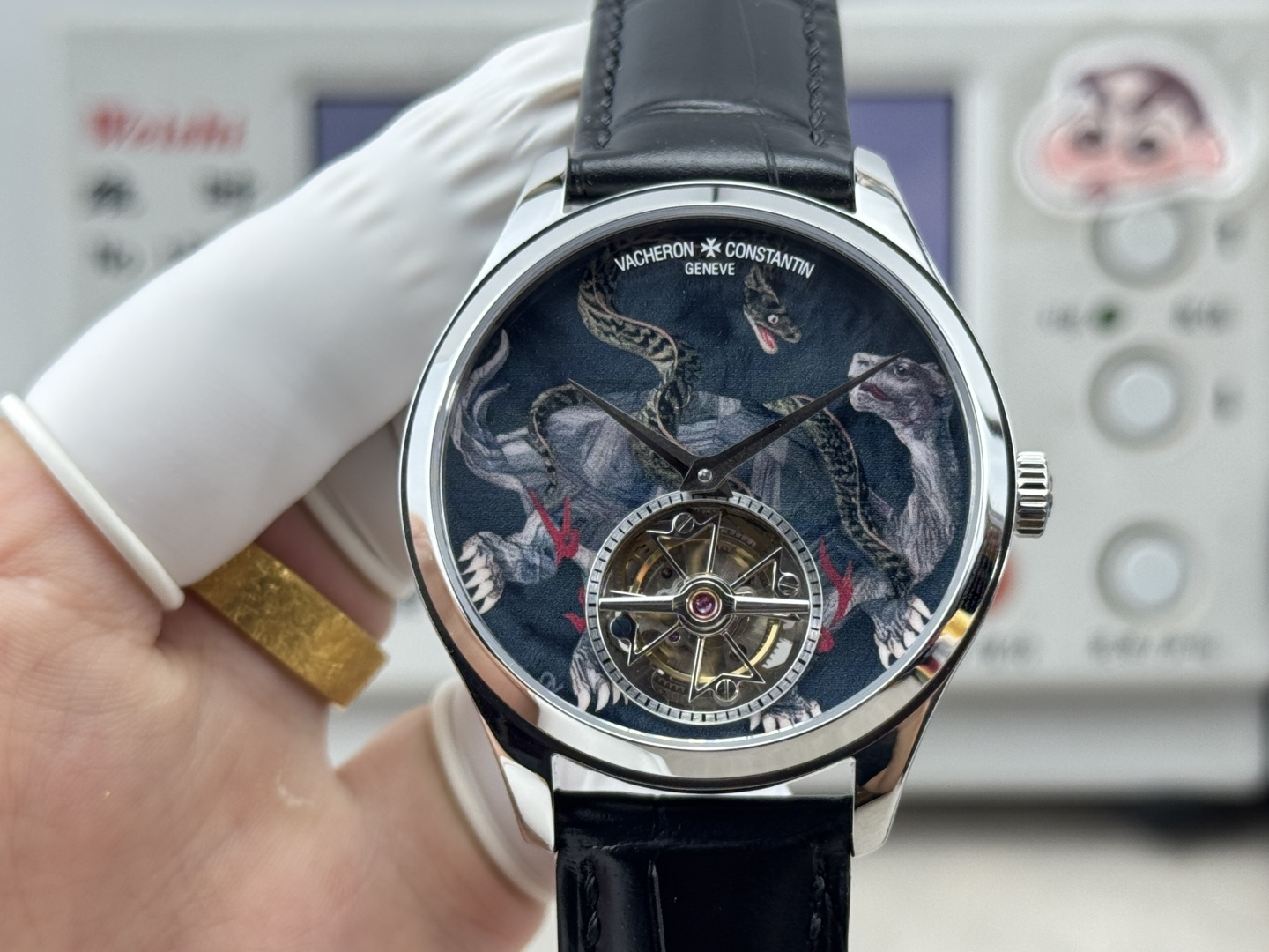 14055-e9dbfded98e9af44643b3f5ba6ac8c9e4fd6ca8ac21f961d04835f8cc15d4eca Vacheron Constantin Overseas 42 mm Tourbillon Manual-wind ANT Factory Configuration A196FF 1:1 Superclone