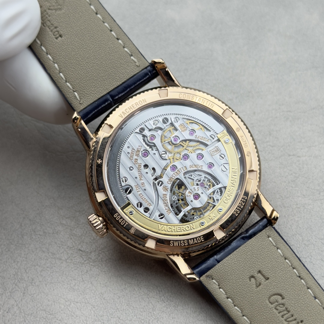 10125-89d2d9506671224a3b1415c013b4512ac7b60fdc45ab9f328d33cba1cc071078 Vacheron Constantin Traditionnelle Rose-gold tone Black dial 41 mm Tourbillon Manual-wind ANT Factory Configuration F0C47A 1:1 Superclone
