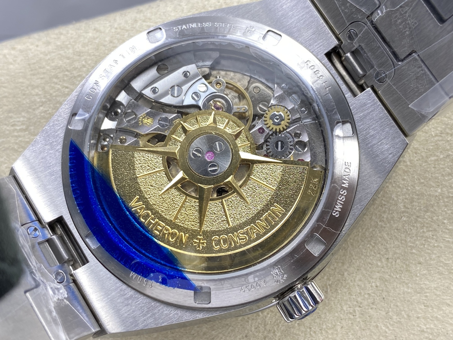14432-4f8cde5d11ef6759fb8a1c0257c2939da71a94eb03368b47ba6d3ceeeb2b5675 Vacheron Constantin Overseas 4500V Stainless steel Rose Stainless-steel bracelet K1 Factory Configuration C02DD5 1:1 Superclone