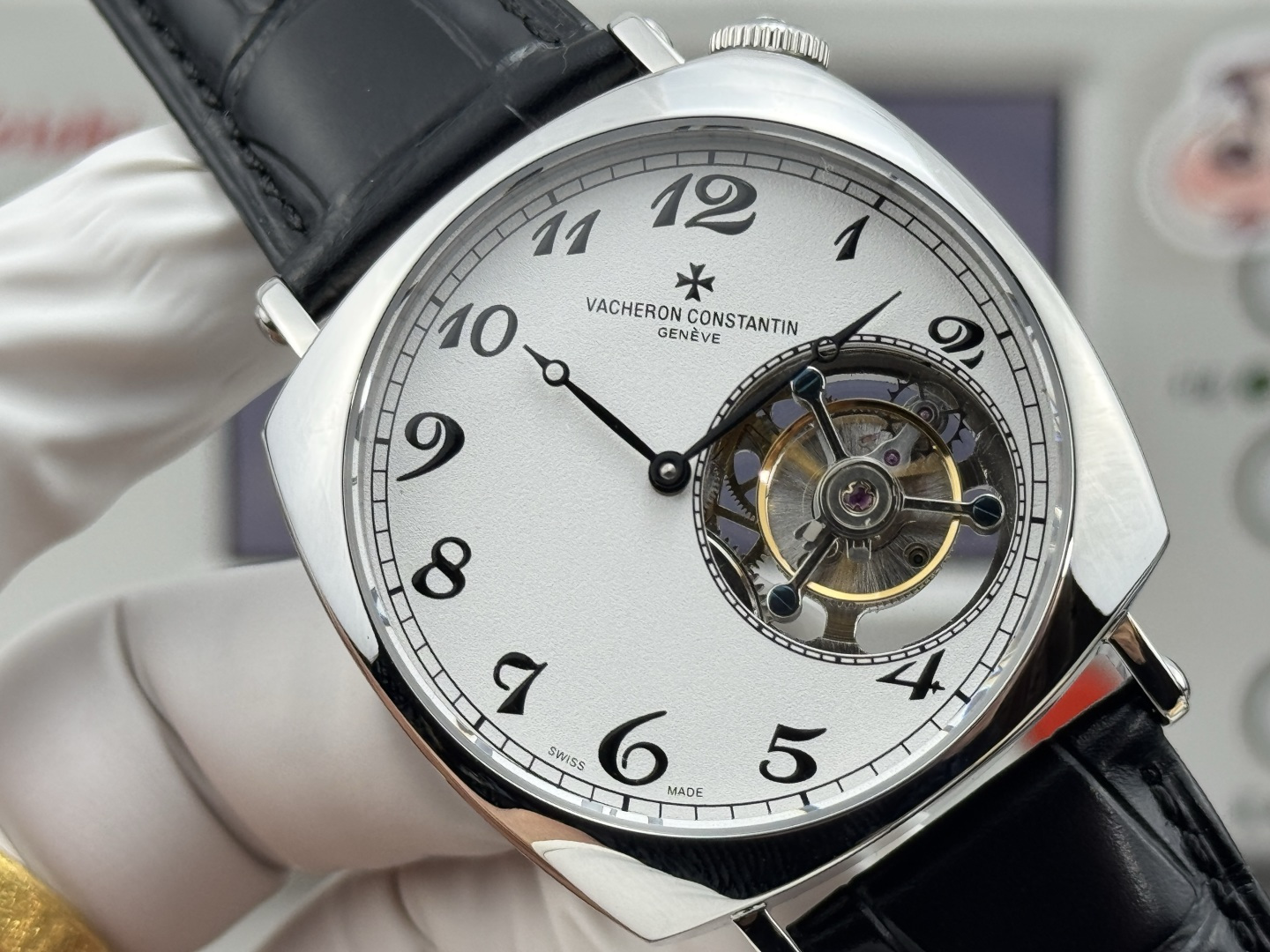 3215-3a389f380b725e64c594d793a358023baff6758faea690f01dceda47496cdd8c Vacheron Constantin Historiques American 1921-Inspired Tourbillon 60367D 1:1 Superclone
