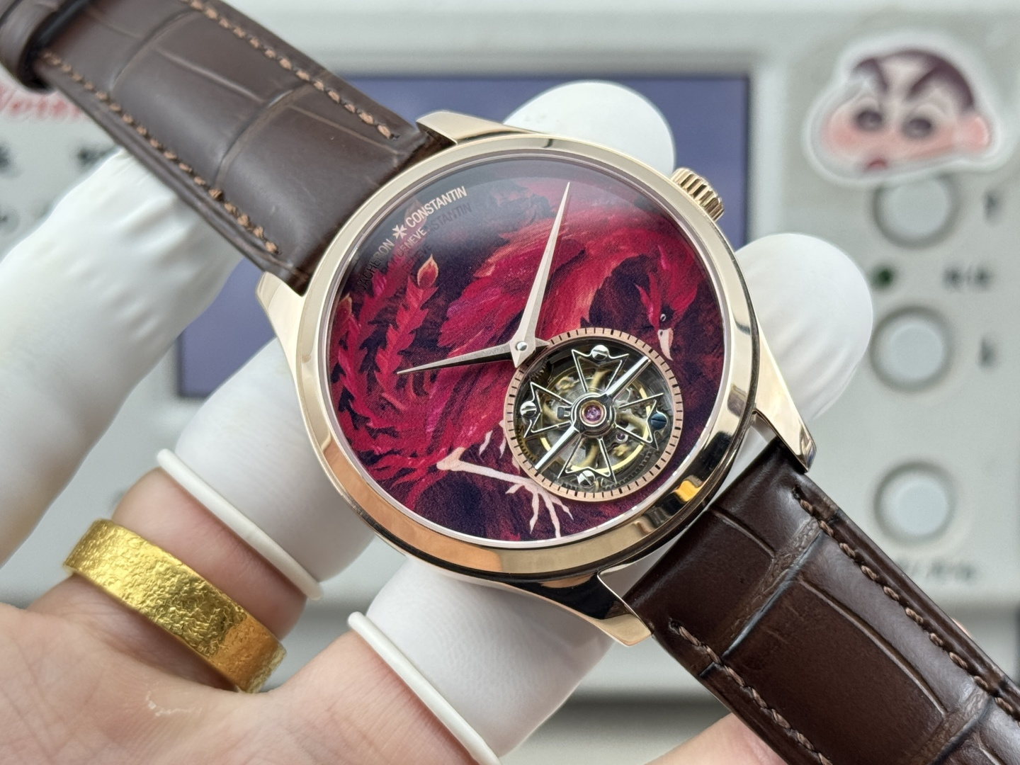 13223-6e97c84d5cfecf6770c47b2102a412d7e1b27fccd852075fb2d4b05703aa5eef Vacheron Constantin Overseas 42 mm Tourbillon Manual-wind ANT Factory Configuration 6EB041 1:1 Superclone