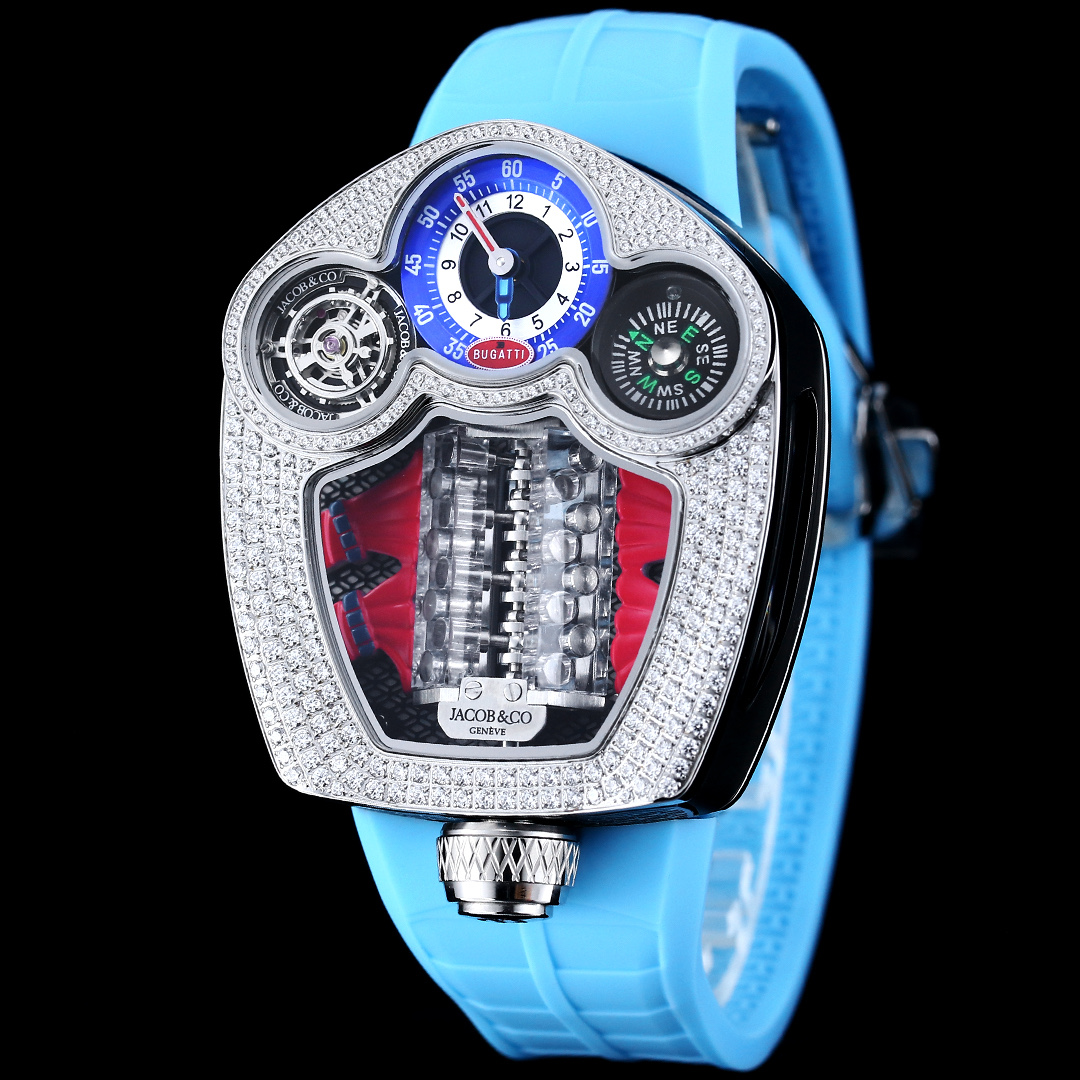 3562-063609053885ce6a1d12f7d8983aa242aa6203b43258c922bd35475a15cf208a Jacob & Co. Bugatti Chiron Platinum Tourbillon Configuration 02A6C5 1:1 Superclone
