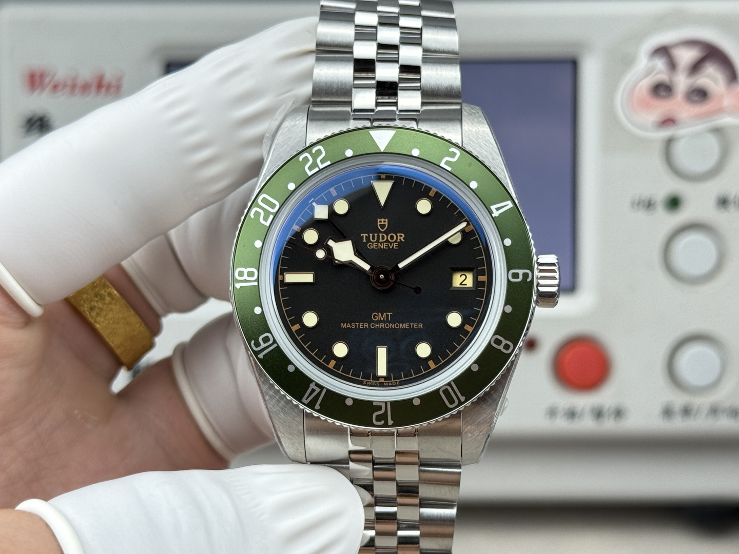 5918-9d80f37b2905020f66000a5586796abfbc7765f029cd6566fe24f02e802e65c2 Tudor Black Bay Blue Stainless steel White dial Stainless-steel bracelet 39 mm GMT / dual time Configuration 06F777 1:1 Superclone