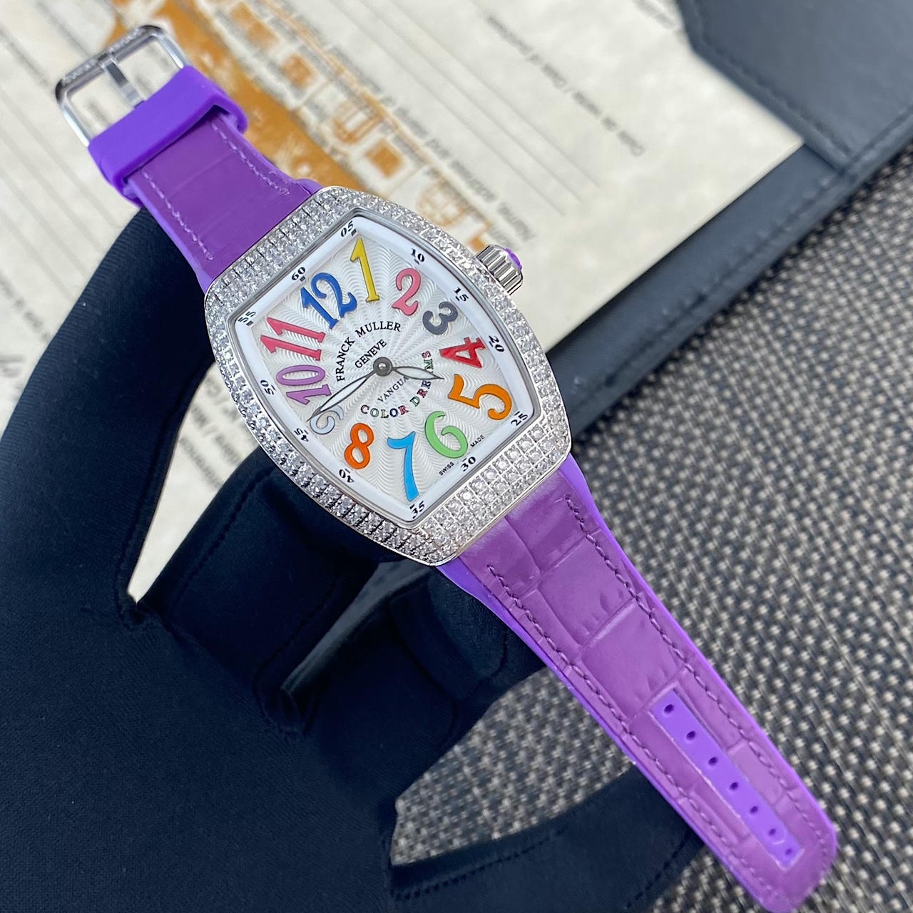11859-556be668b05c9ce6b11c161b6e490c9a437b2a00629adec6d4abc533309af072 Franck Muller Vanguard V32 Leather strap 42.3 mm Configuration 6ACE31 1:1 Superclone