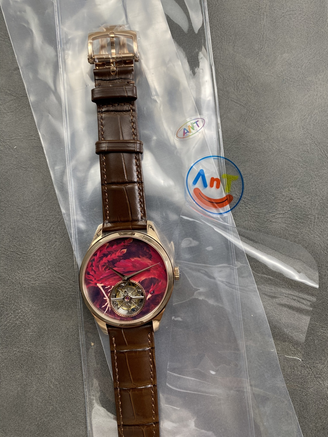 559-c2c2cf62f438c3ae463d5695be754bcbc61d66de1e1694397a359ca059f906f1 Vacheron Constantin Vermilion Sparrow Tourbillon 1:1 Superclone — 4F804A
