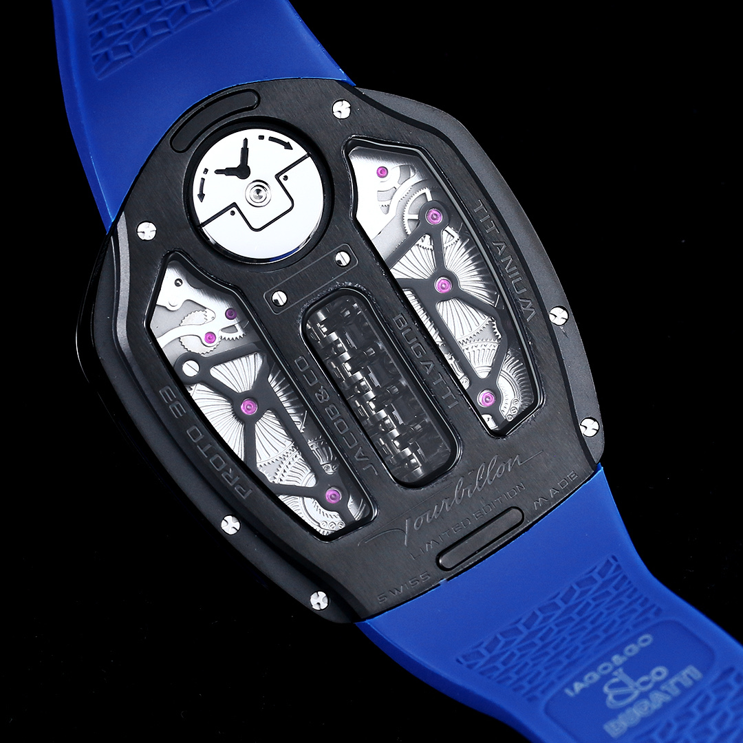 7925-18a6da1acf20a1e5f92c91ec4f49fda15b19c8061da4eb0208ca4199f25f431a Jacob & Co. Bugatti Chiron Platinum Tourbillon Configuration EA1D39 1:1 Superclone