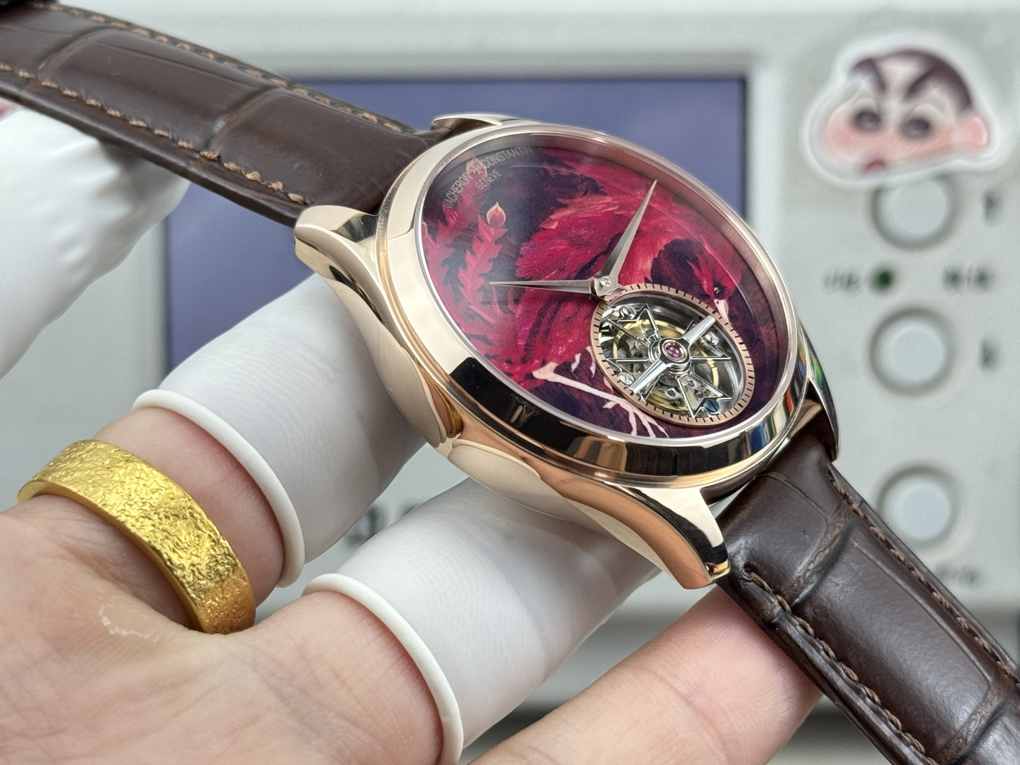 13224-e0aba7205fa74ff12811ff6208e181e78984466ca35eec61cb9a39f0dd642b08 Vacheron Constantin Overseas 42 mm Tourbillon Manual-wind ANT Factory Configuration 6EB041 1:1 Superclone