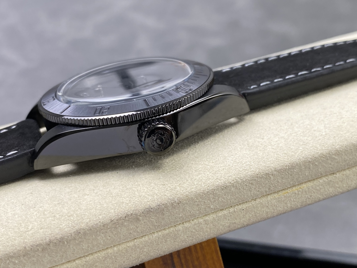 Tudor Black Bay Black Black Leather strap 41 mm Tourbillon GR Factory Configuration AC4E08 1:1 Superclone