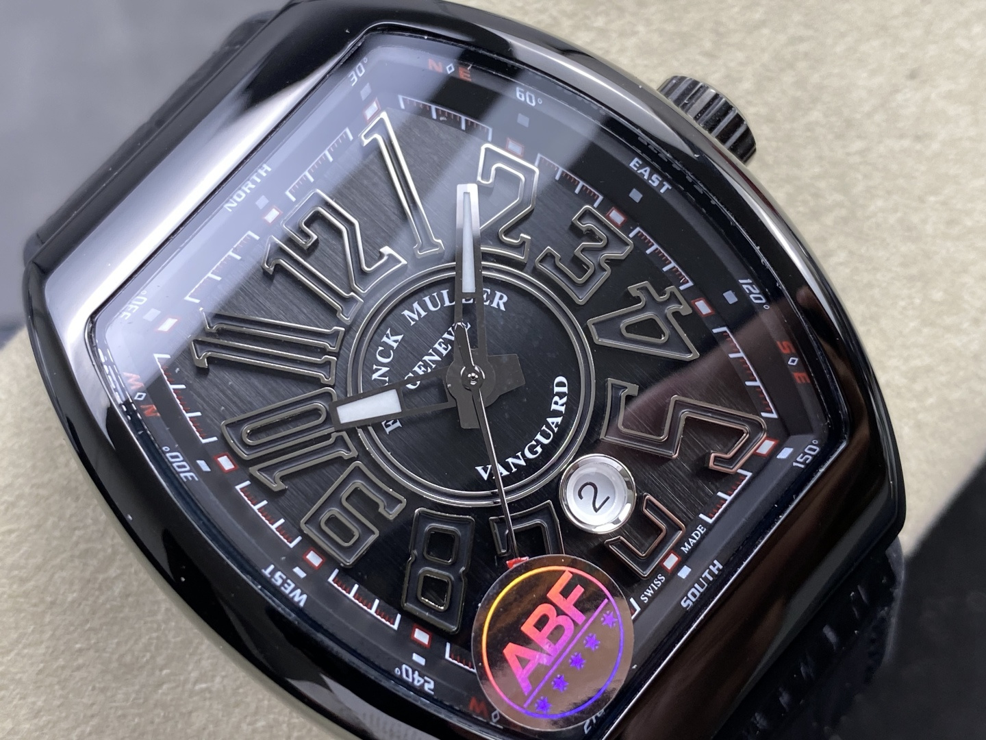 5528-caff3c7986a4397d3409de43d8f7e1003f8d2af4af76b7d476b2ff954bc53488 Franck Muller Vanguard V45 Carbon composite 45 mm ABF Factory Configuration 86105F 1:1 Superclone