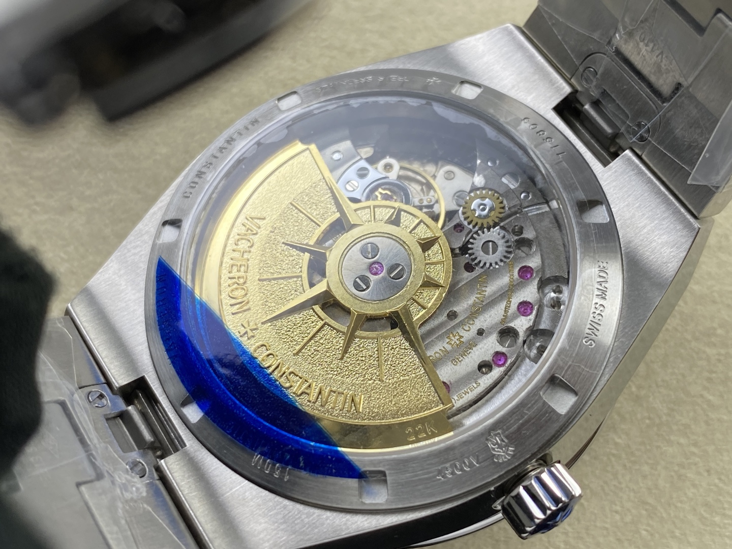 14436-3fcbec7023d6c513959052fb02c6542bbeaeba451ec7101c348203eb4ca2f262 Vacheron Constantin Overseas 4500V Stainless steel Rose Stainless-steel bracelet K1 Factory Configuration C02DD5 1:1 Superclone