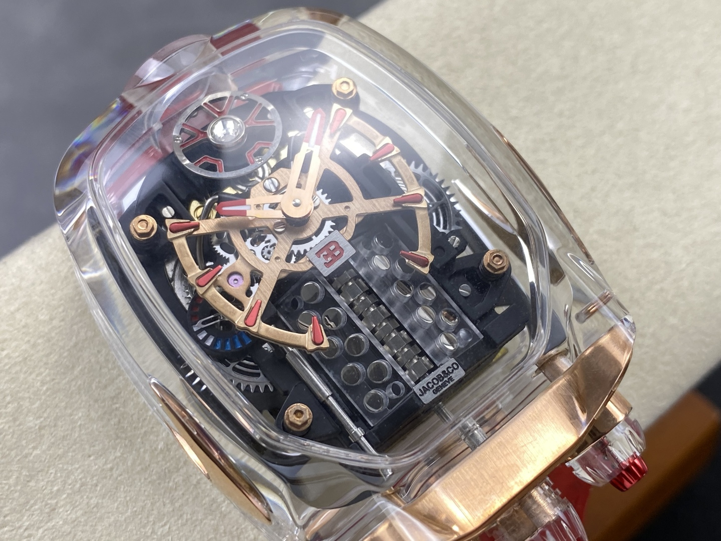 477-a385b3d6f7c2054735ce33235ce169464f468a3ec3b28729a62f2f9bb5773363 Jacob & Co. Bugatti Chiron Platinum Configuration 90EA90 1:1 Superclone