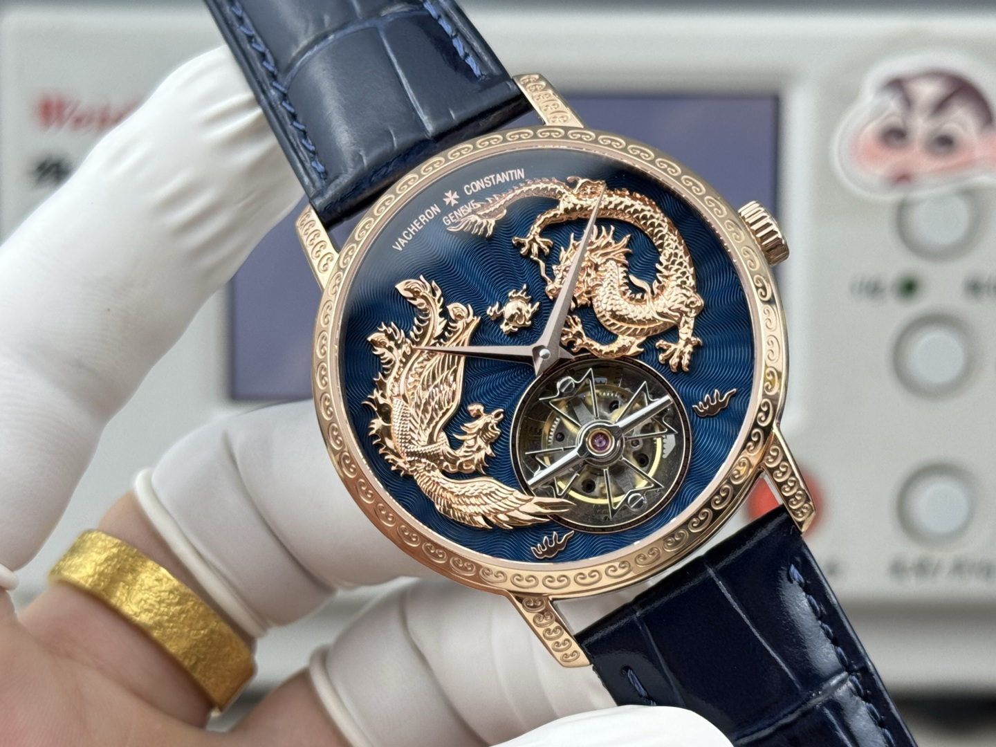 Vacheron Constantin Traditionnelle Rose-gold tone Black dial 41 mm Tourbillon Manual-wind ANT Factory Configuration F0C47A 1:1 Superclone