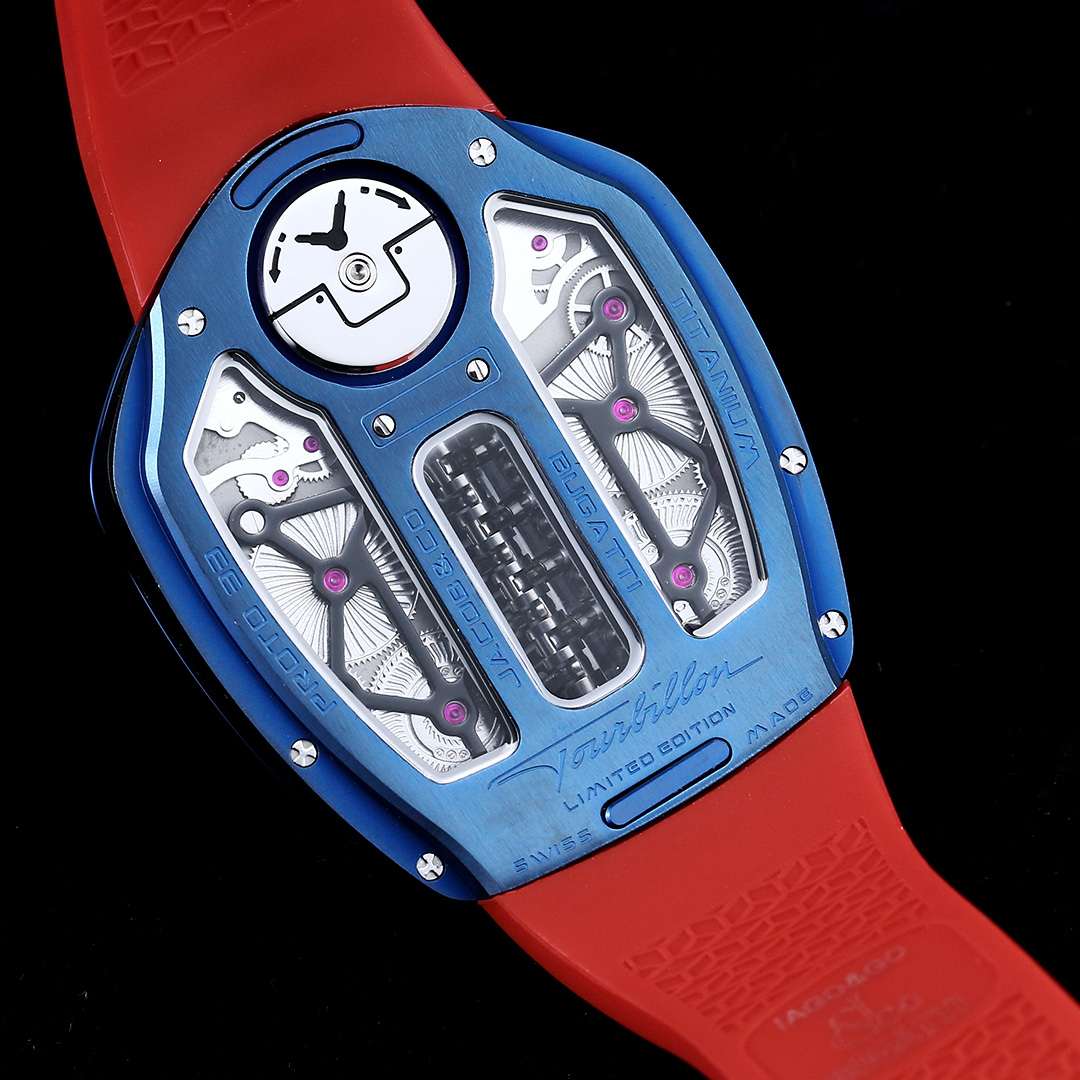 2878-1585066d370c2fda80e6c96e23b8086d0ad1b45c6c85135de95ad5881ed4e696 Jacob & Co. Bugatti Chiron Platinum Tourbillon Configuration D1CC95 1:1 Superclone