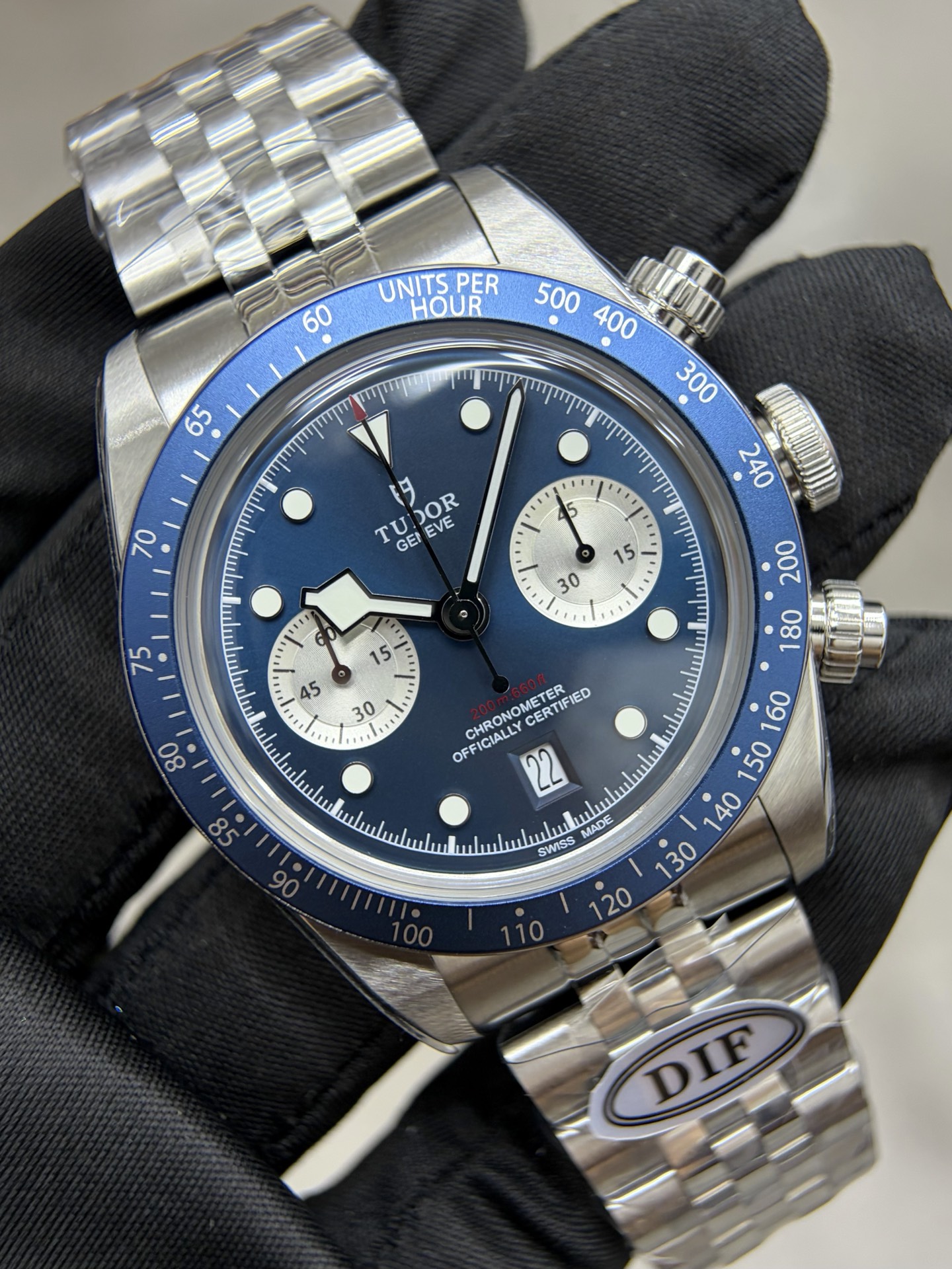 4752-62e05a444b6cb3ccf60314808bc2f76725b40d81dc03eae2306ba24dacd8d64a Tudor Black Bay Chrono watch – 41mm steel case, Steel bracelet – m79360b-0002 1:1 Superclone