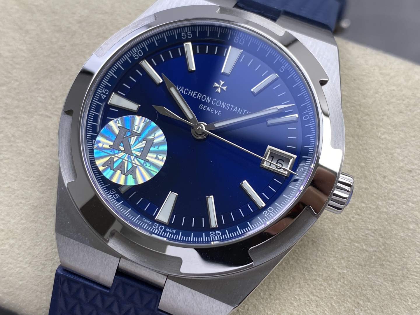 10101-965f842d8865a5adb63844d624af3e5a09dee83efd2b43bd531b8f5cd8971f6e Vacheron Constantin Overseas 4500V Stainless steel Rose Stainless-steel bracelet K1 Factory Configuration 3A012E 1:1 Superclone