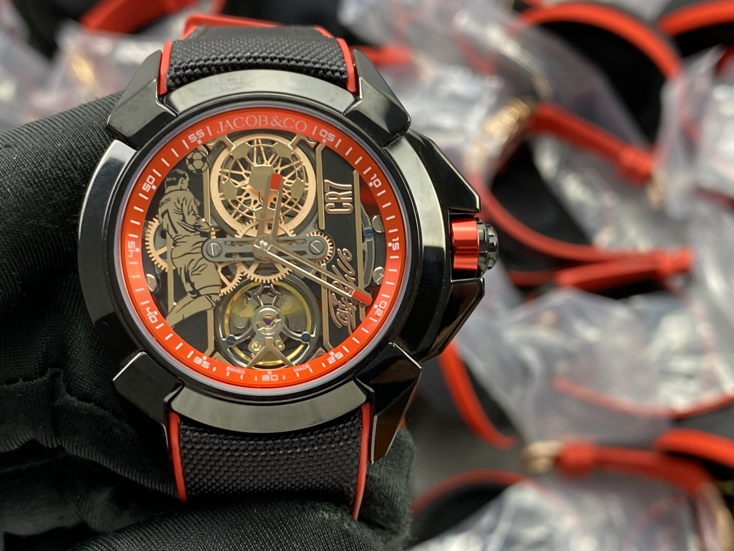 9913-622e84622fcfe109662f685de12a02054d6fdb819fe4d3e15fc6f72b4e8b3d39 Jacob & Co. Epic X Stainless steel Rubber strap 44 mm Configuration FD303D 1:1 Superclone