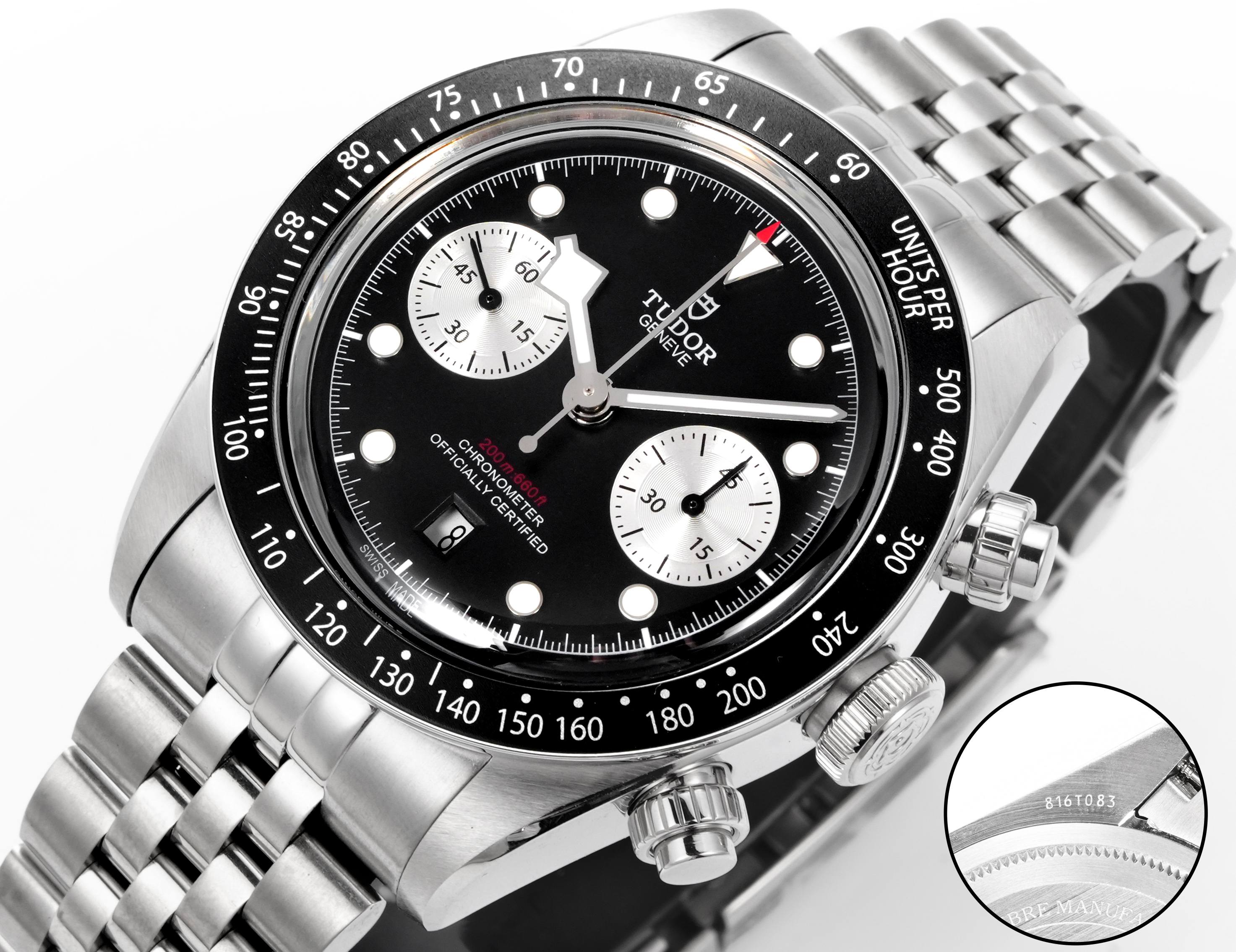 13657-ecb3ca1ec370c4cb55991c17445fe8be890a62ec504c469e29dd0c865964b690 Tudor Black Bay Stainless steel 41 mm Chronograph TW Factory Configuration EB5851 1:1 Superclone