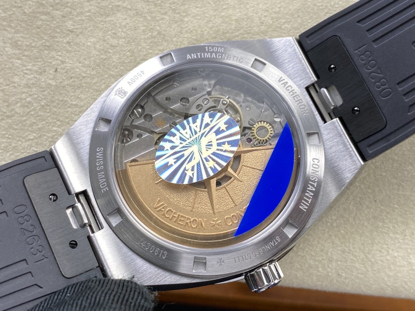 11625-70835c888973a0cf4f0a77d63253add075a111f2af706e0607a9fb837712754a Vacheron Constantin Overseas Stainless steel 41 mm Configuration 7E81D8 1:1 Superclone