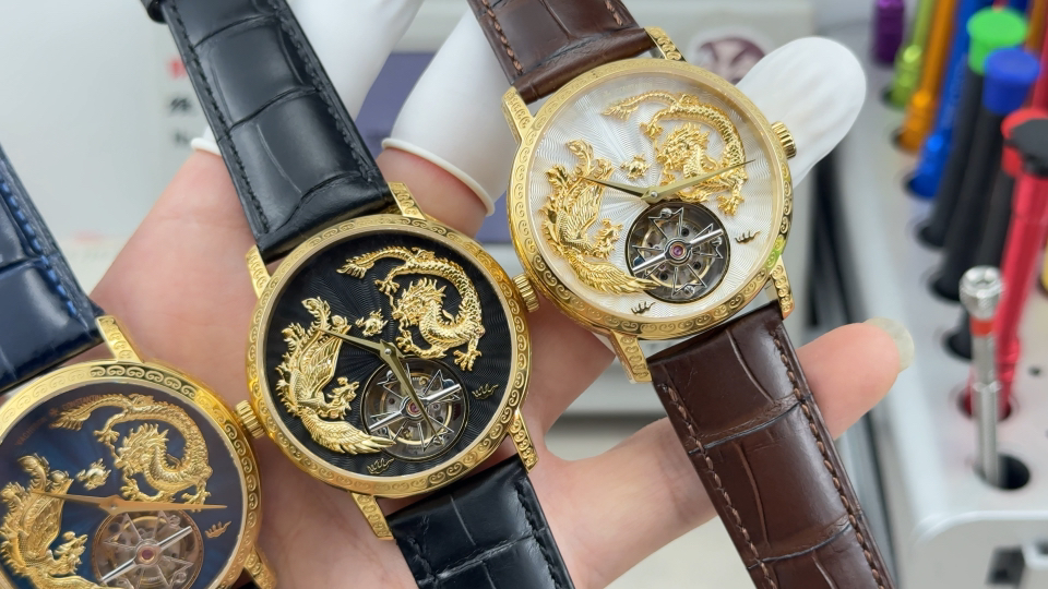 Vacheron Constantin Traditionnelle Rose-gold tone Black dial 41 mm Tourbillon Manual-wind ANT Factory Configuration 6CA229 1:1 Superclone
