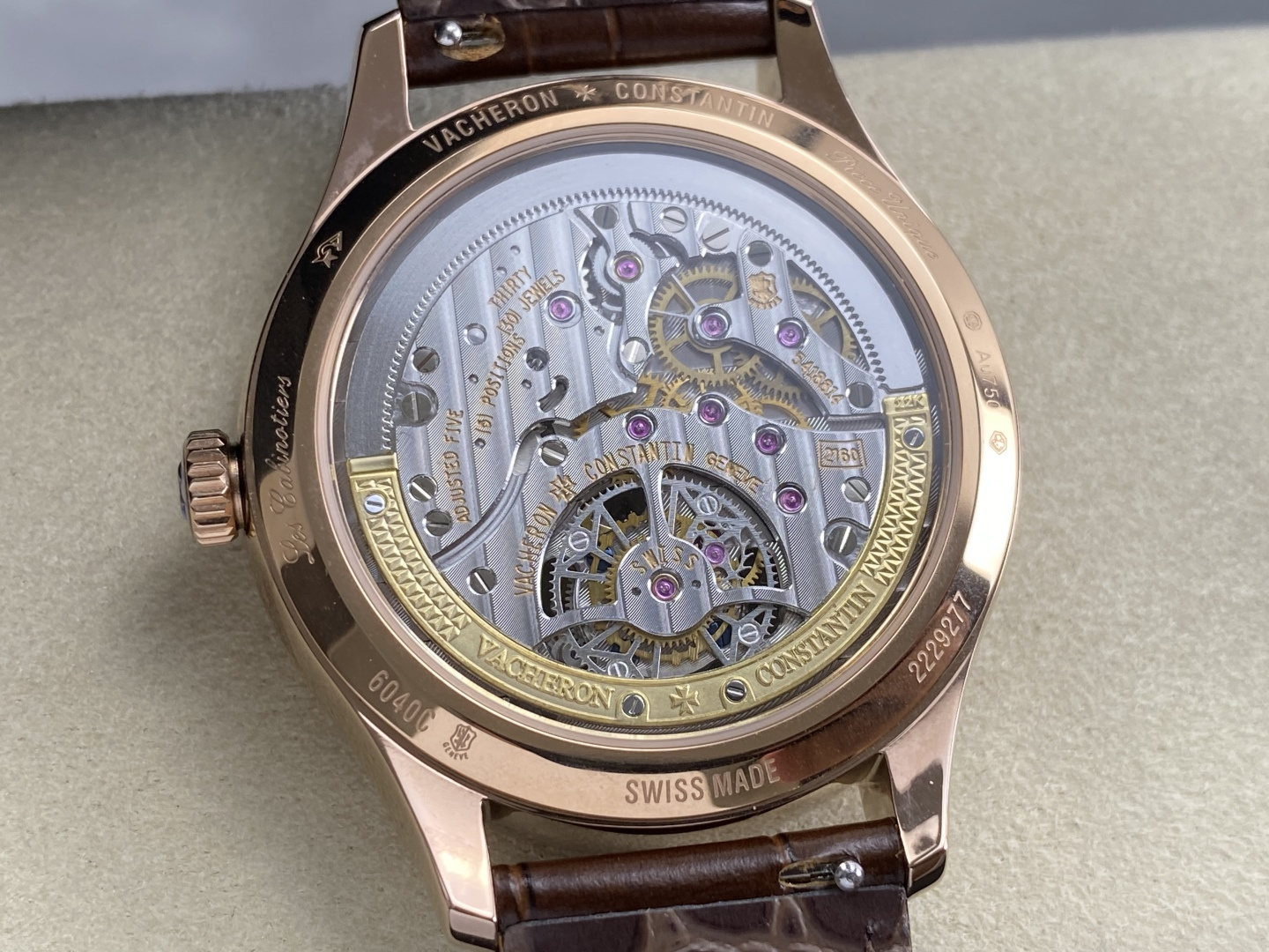 560-5e1578abcb7b5a0afea228e4bcb36516e8c7c01077f417033e043045ba2258c4 Vacheron Constantin Vermilion Sparrow Tourbillon 1:1 Superclone — 4F804A